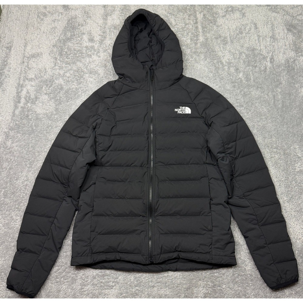 The North Face Belleview Stretch 600 Black Down Hoodie Jacket Mens Size M
